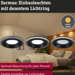 LED Einbauleuchte - Sormus 3er-Set