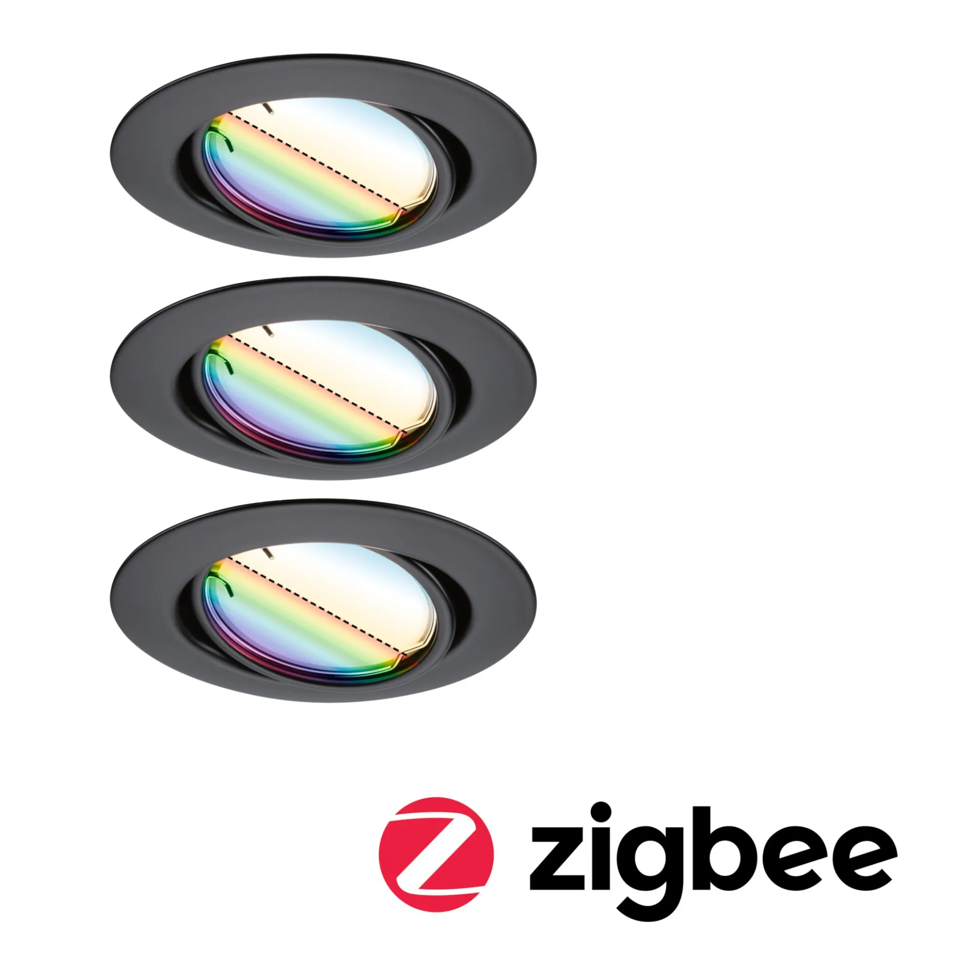LED Einbauleuchte Smart Home Zigbee 3.0 - Base Basisset schwenkbar
