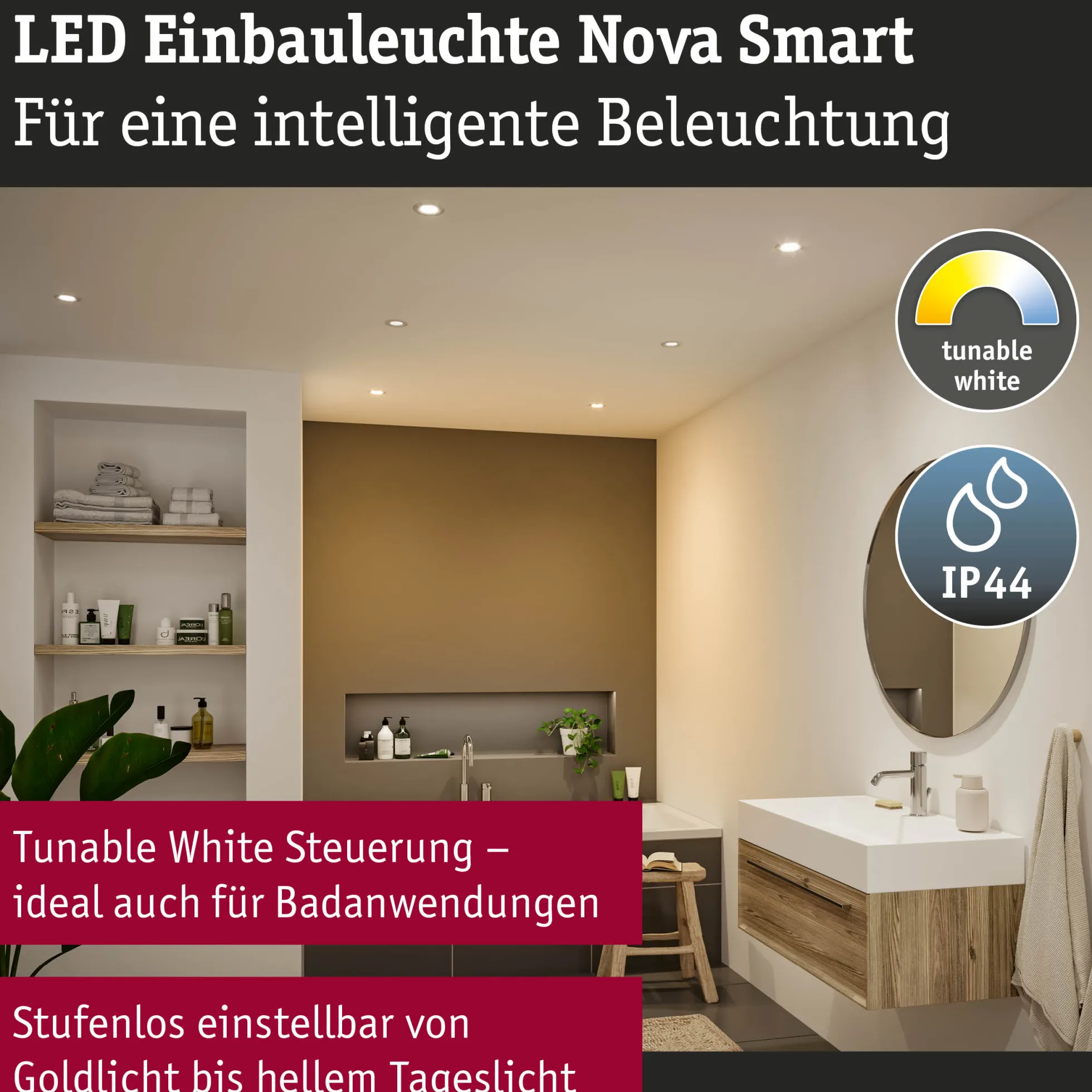 LED Einbauleuchte Smart Home Zigbee 3.0 - Nova
