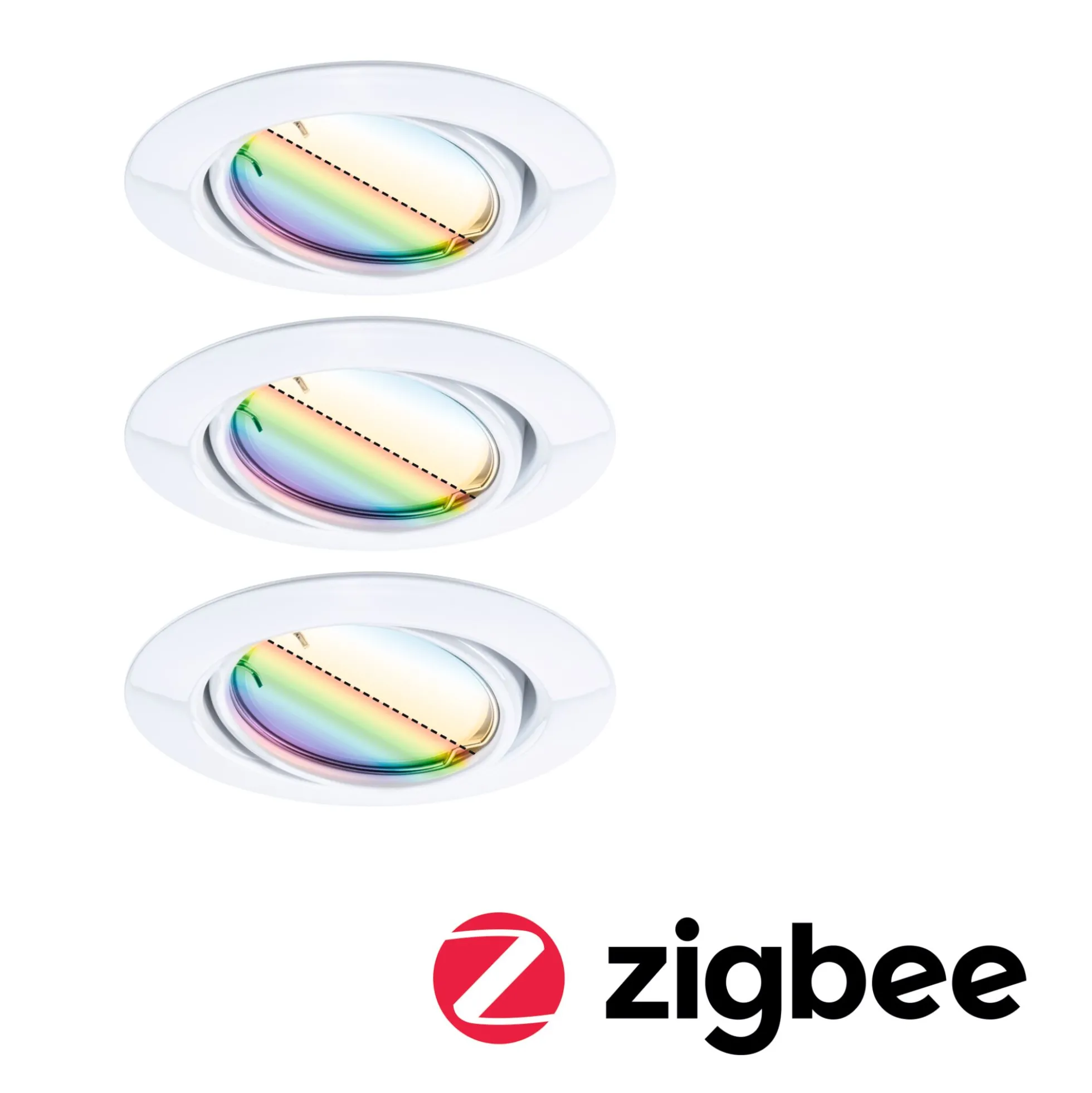 LED Einbauleuchte Smart Home Zigbee 3.0 - Base Basisset schwenkbar