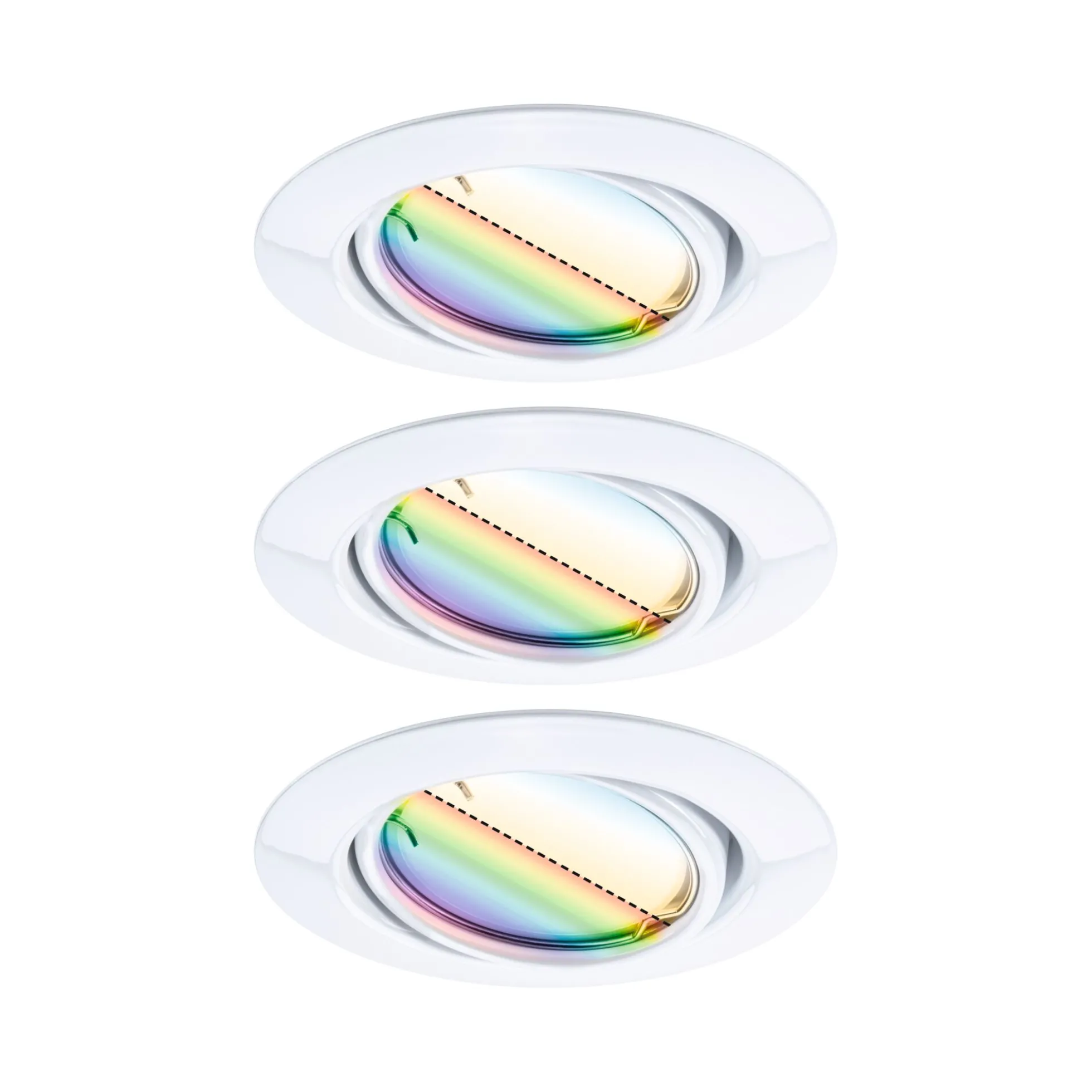 LED Einbauleuchte Smart Home Zigbee 3.0 - Base Basisset schwenkbar