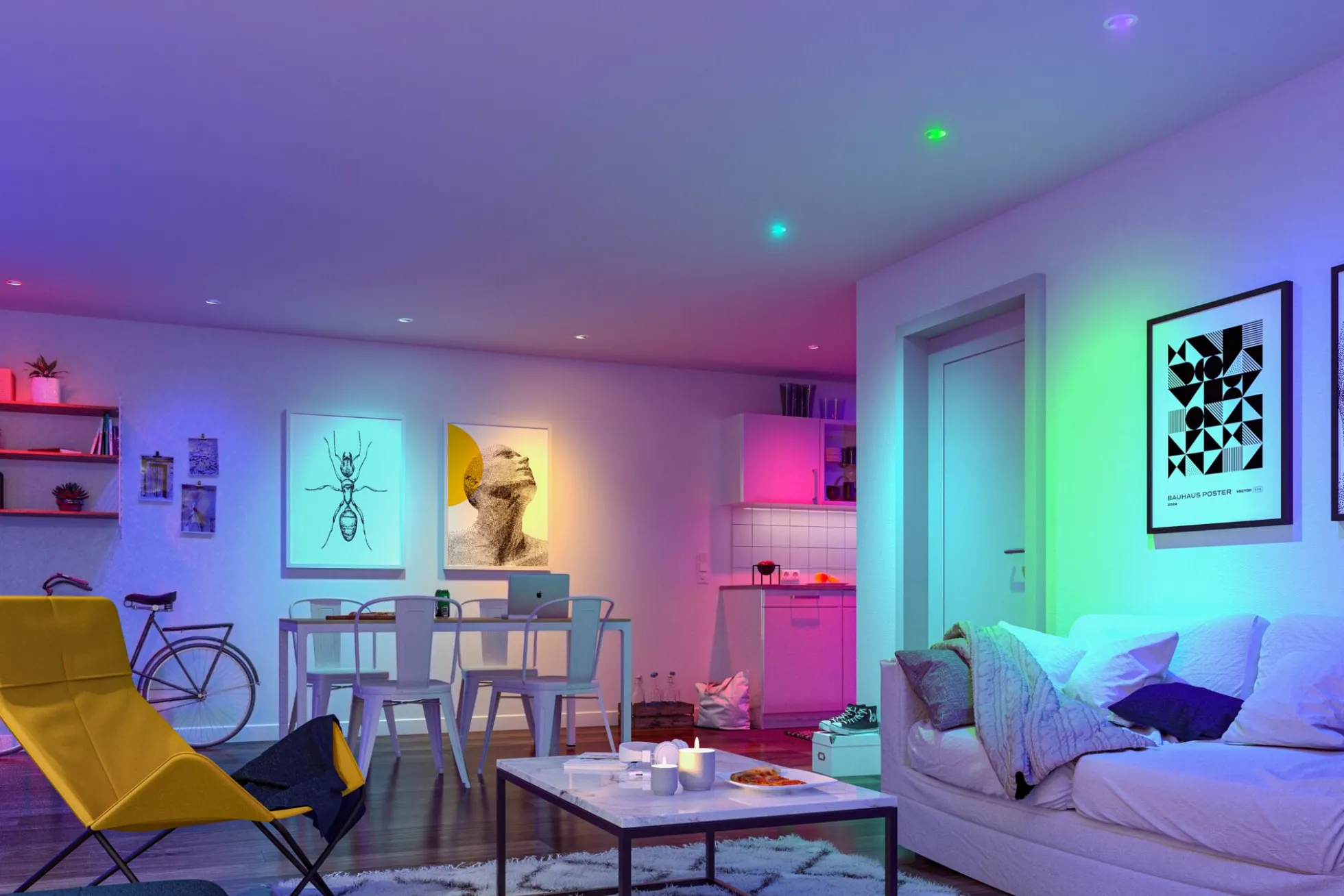 LED Einbauleuchte Smart Home Zigbee 3.0 - Base Basisset schwenkbar