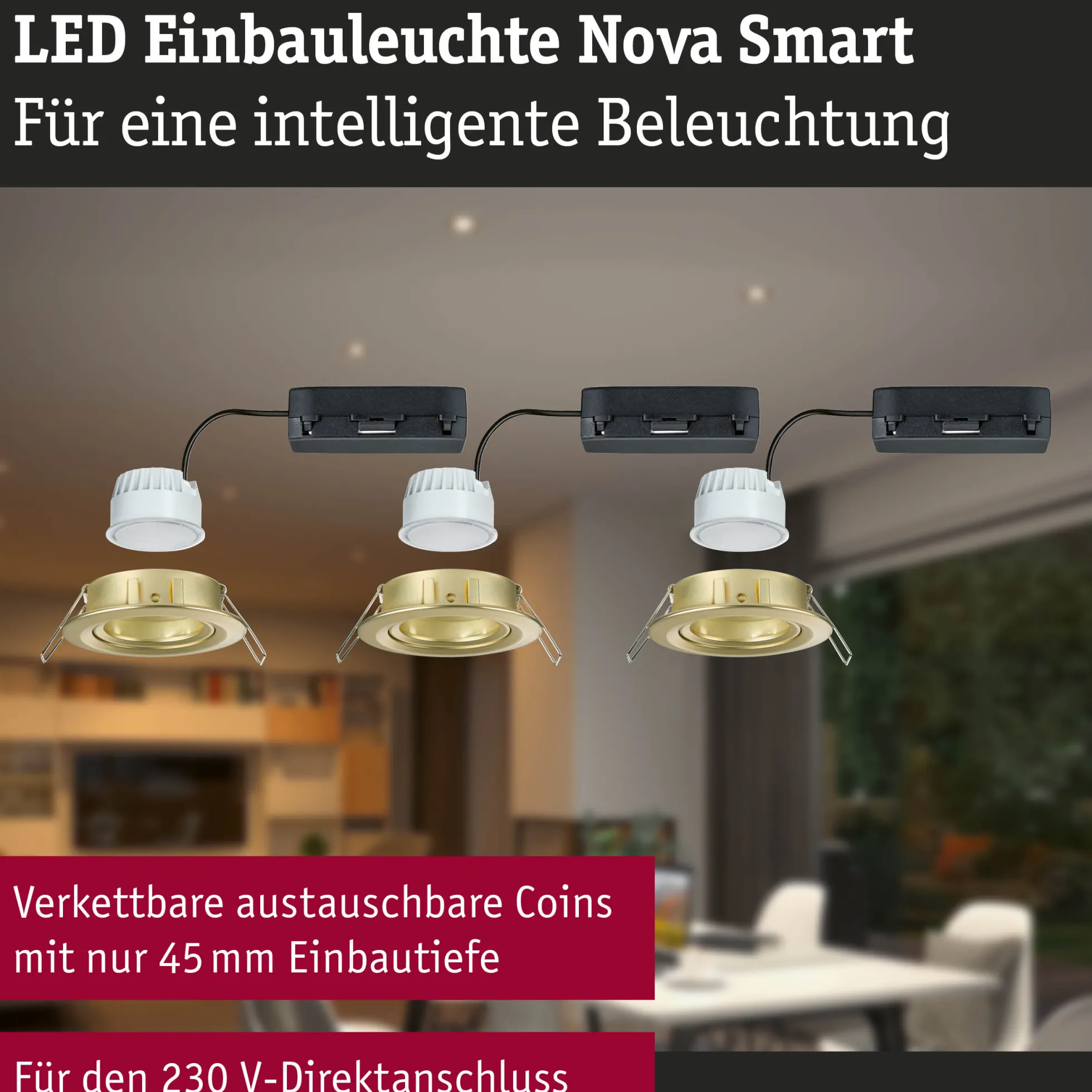 LED Einbauleuchte Smart Home Zigbee 3.0 - Nova