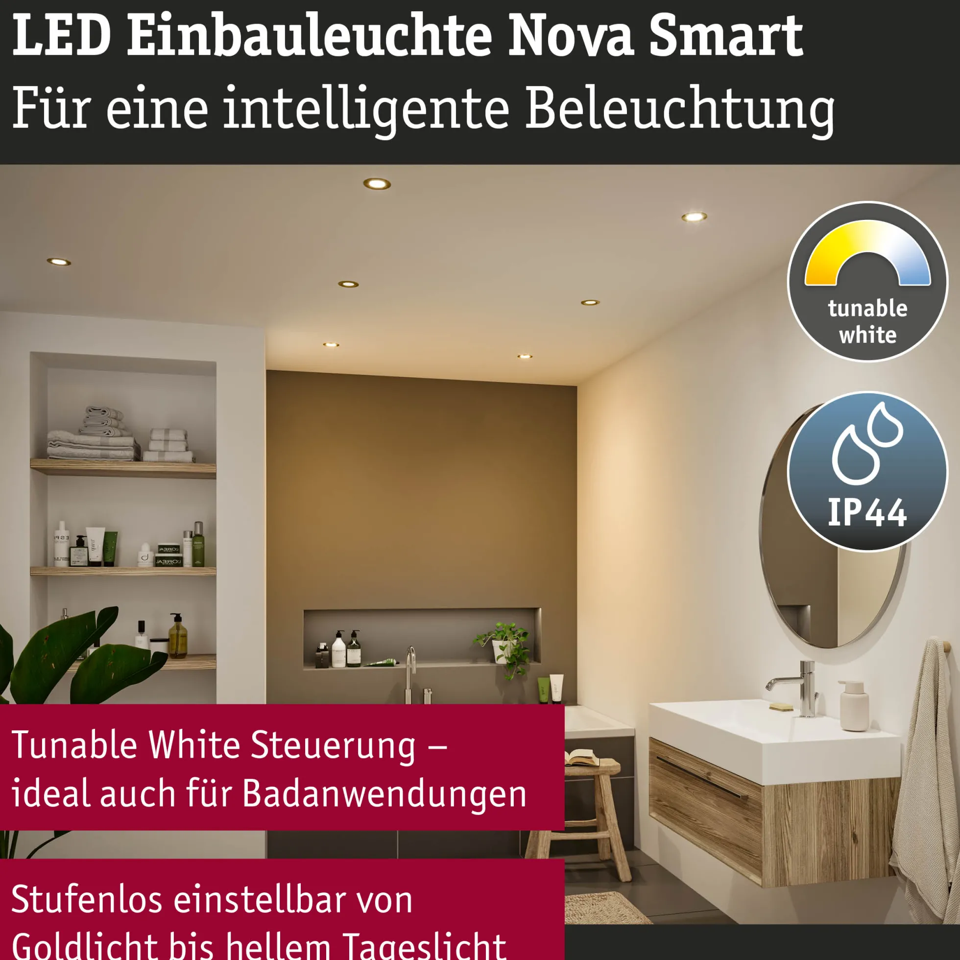 LED Einbauleuchte Smart Home Zigbee 3.0 - Nova