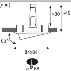 LED Einbauleuchte 3-Step-Dim - Nova schwenkbar