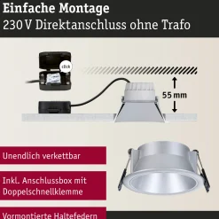 LED Einbauleuchte 3-Step-Dim - Cole 1er-Set