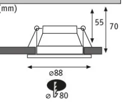 LED Einbauleuchte 3-Step-Dim - Cole 3er-Set