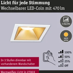 LED Einbauleuchte 3-Step-Dim - Cole 3er-Set