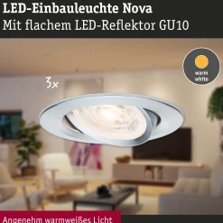 LED Einbauleuchte 3-Step-Dim - Nova GU10 Flat schwenkbar