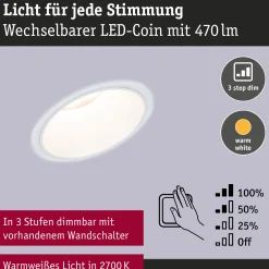 LED Einbauleuchte 3-Step-Dim - Cole 1er-Set