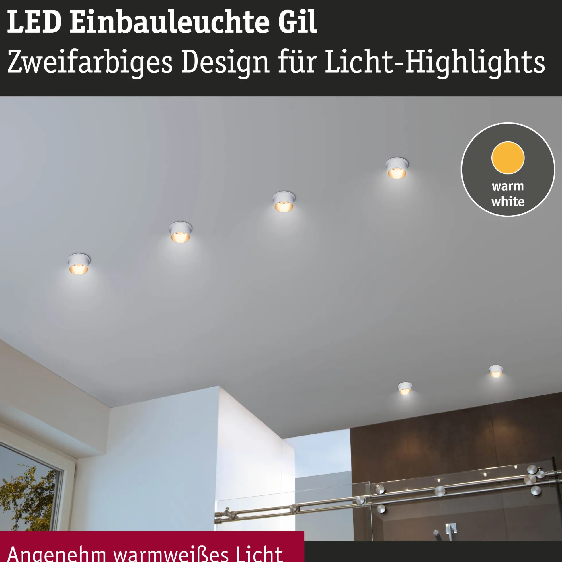 LED Einbauleuchte 3-Step-Dim - Gil Basisset