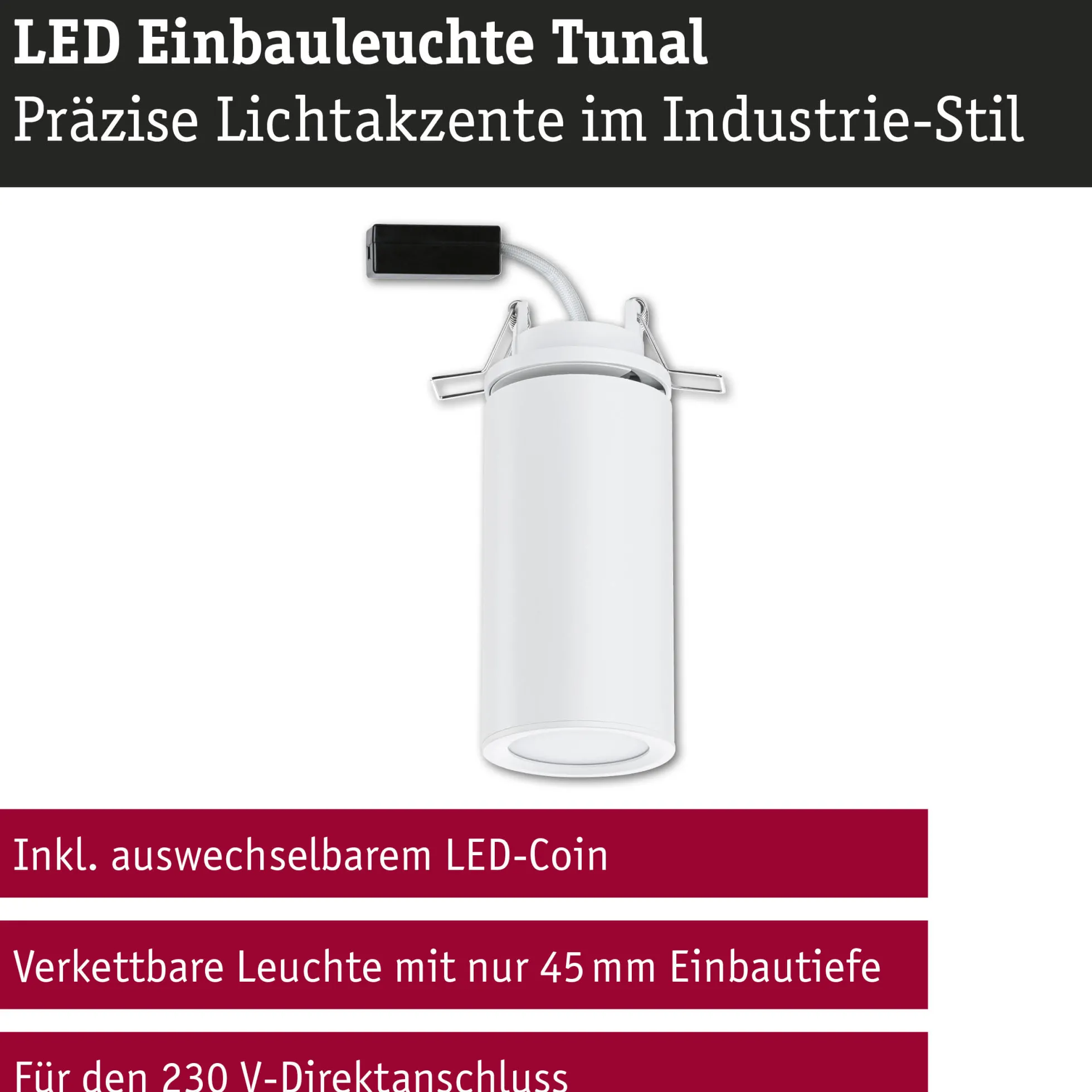 LED Einbauleuchte 3-Step-Dim - Turnal