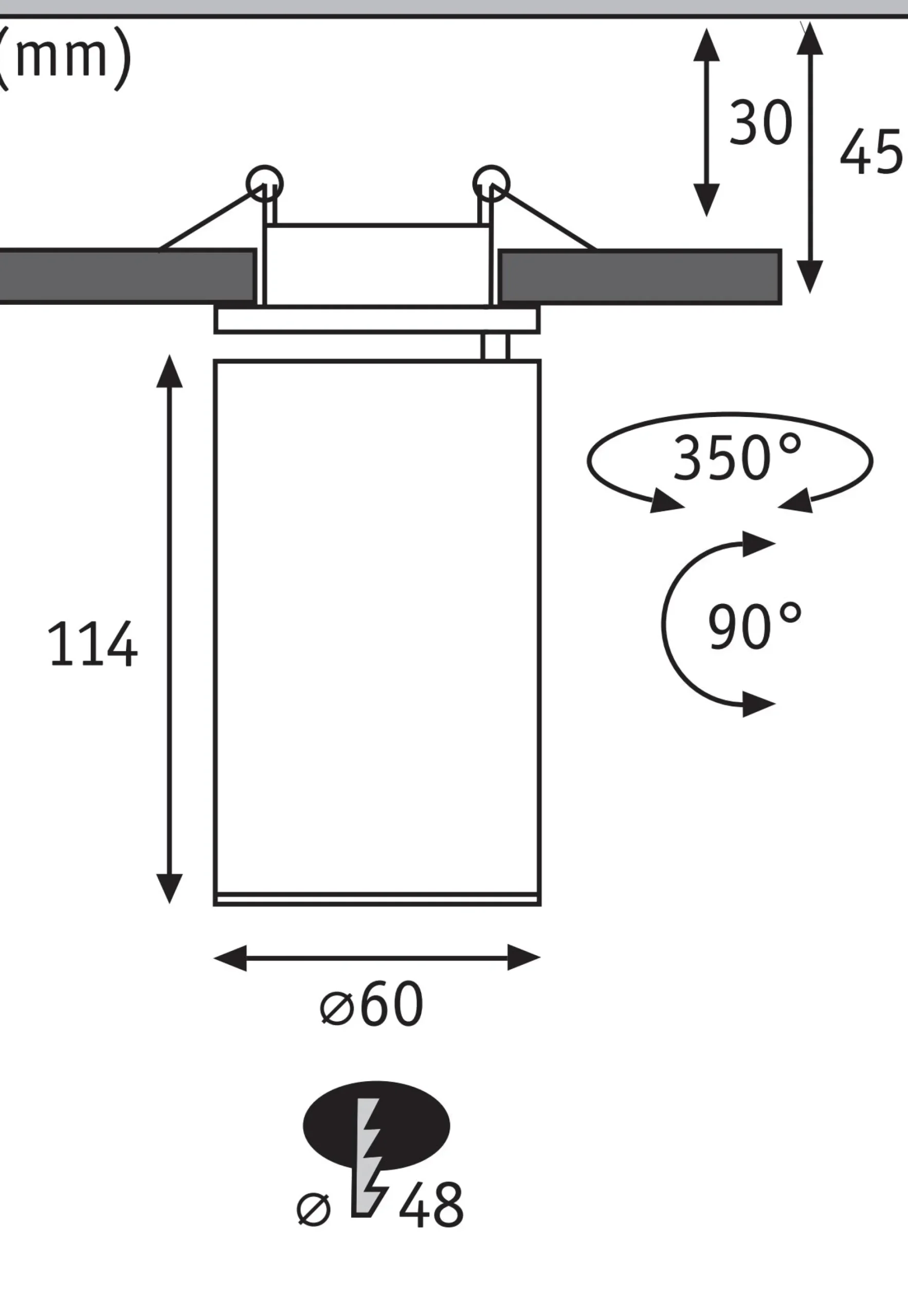 LED Einbauleuchte 3-Step-Dim - Turnal