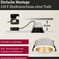 LED Einbauleuchte 3-Step-Dim - Cole 1er-Set