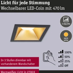 LED Einbauleuchte 3-Step-Dim - Cole 3er-Set