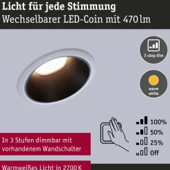 LED Einbauleuchte 3-Step-Dim - Cole 3er-Set