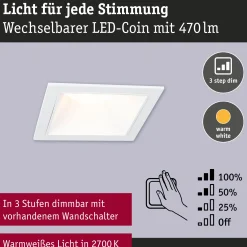 LED Einbauleuchte 3-Step-Dim - Cole 3er-Set