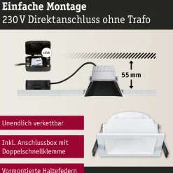 LED Einbauleuchte 3-Step-Dim - Cole 3er-Set