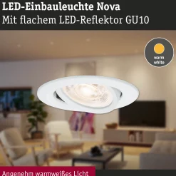 LED Einbauleuchte 3-Step-Dim - Nova GU10 Flat schwenkbar