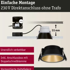 LED Einbauleuchte 3-Step-Dim - Cole 1er-Set