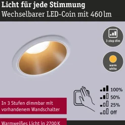 LED Einbauleuchte 3-Step-Dim - Cole 6er-Set
