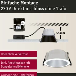 LED Einbauleuchte 3-Step-Dim - Cole 3er-Set