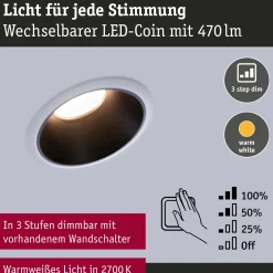 LED Einbauleuchte 3-Step-Dim - Cole 1er-Set