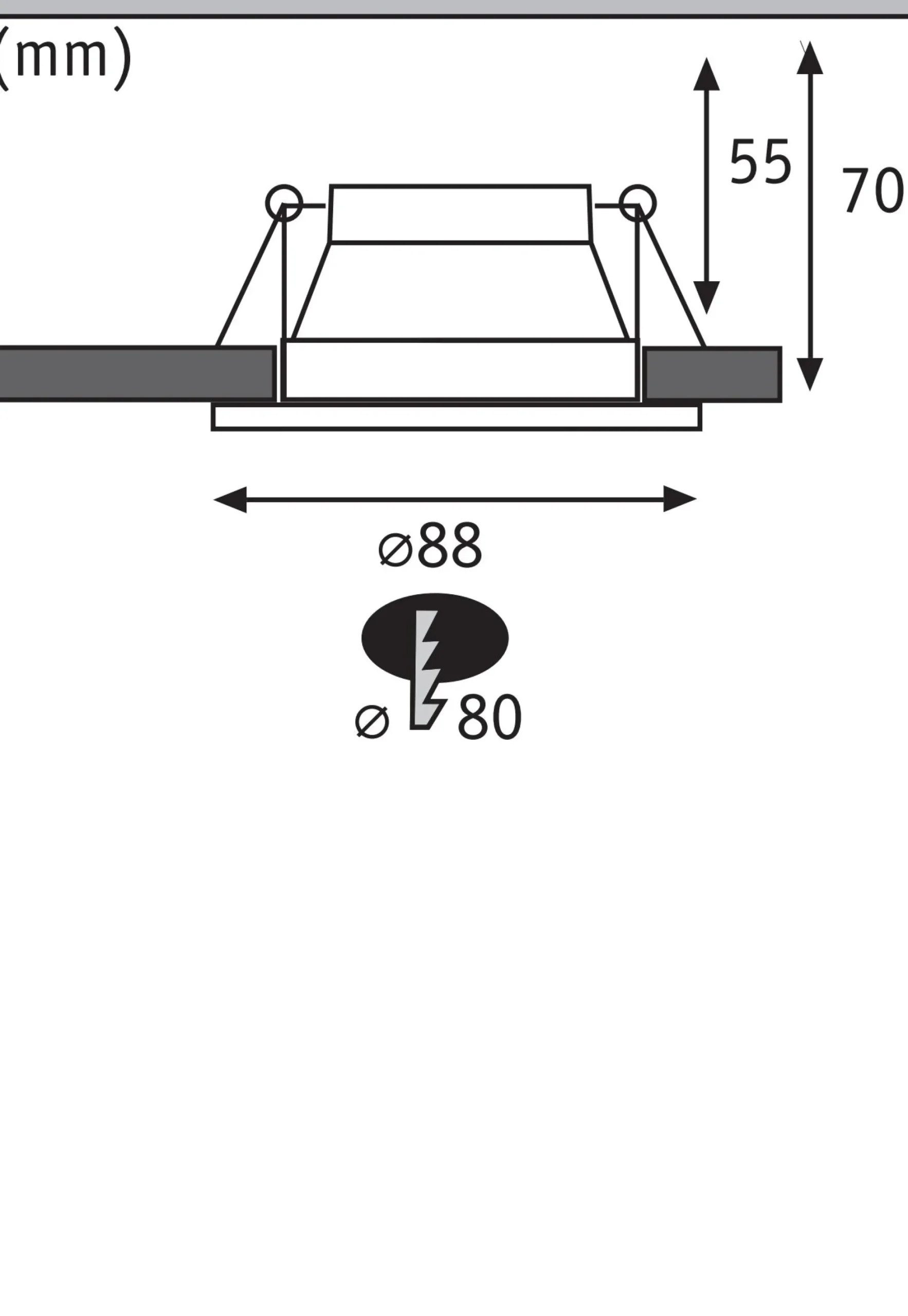 LED Einbauleuchte 3-Step-Dim - Cole 1er-Set