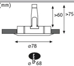 LED Einbauleuchte 3-Step-Dim - Nova Basisset starr