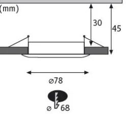 LED Einbauleuchte 3-Step-Dim - Nova Basisset starr