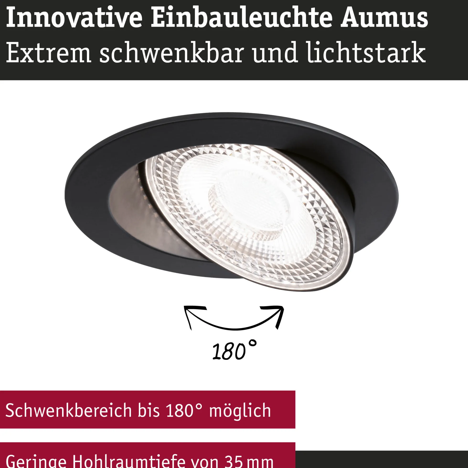 LED Einbauleuchte White Select - Aumus 3er-Set