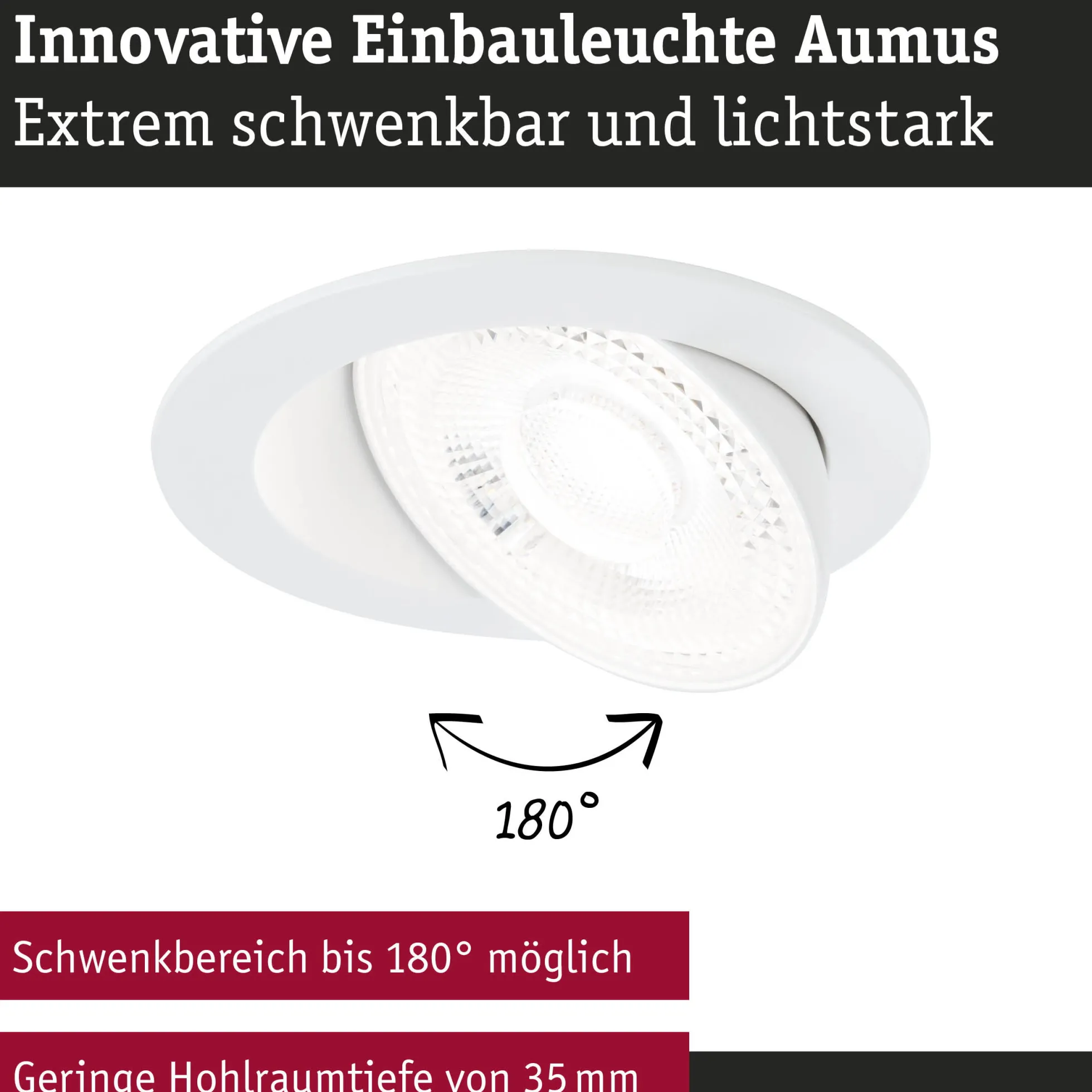 LED Einbauleuchte White Select - Aumus 3er-Set