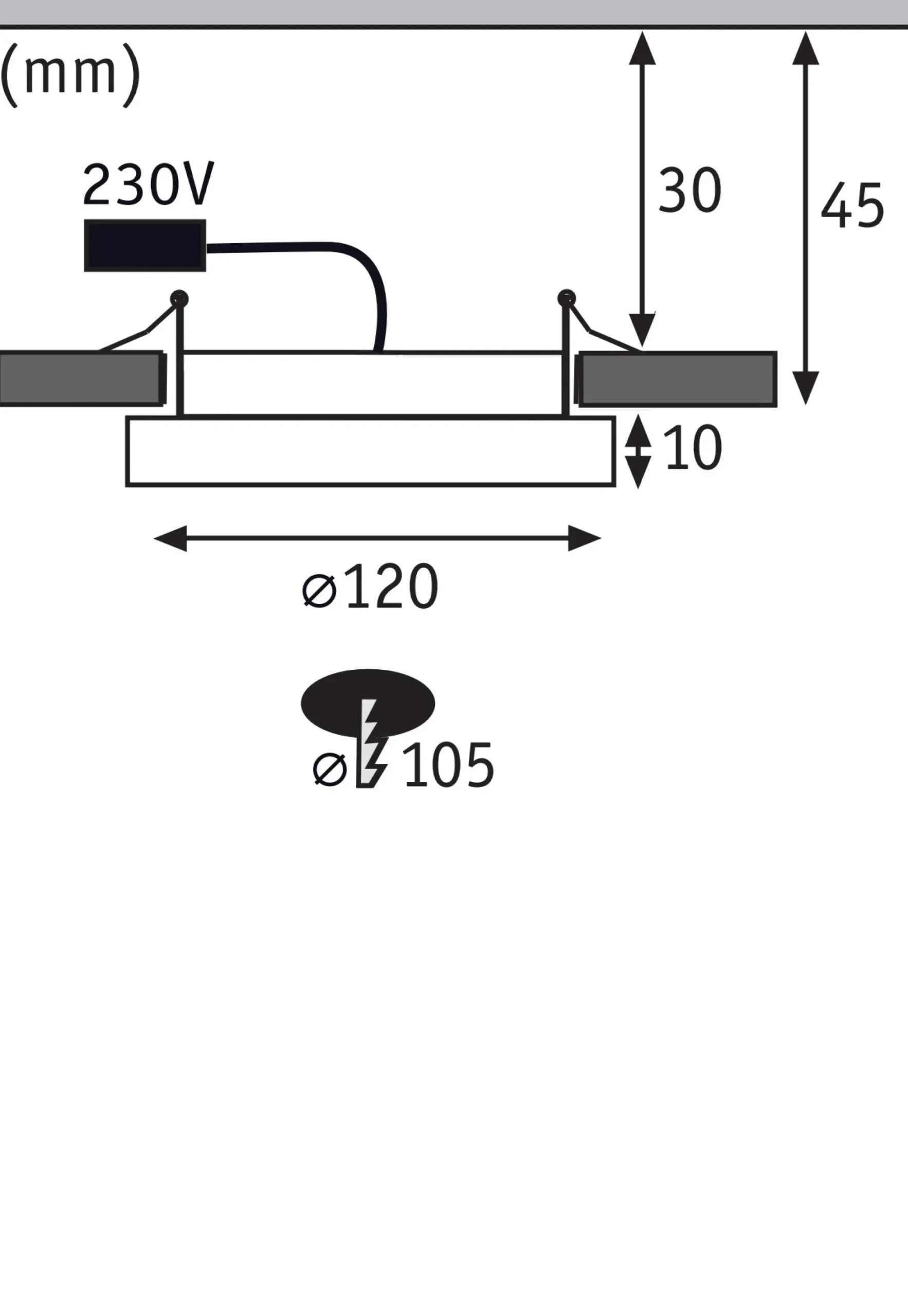 LED Einbaupanel - Areo
