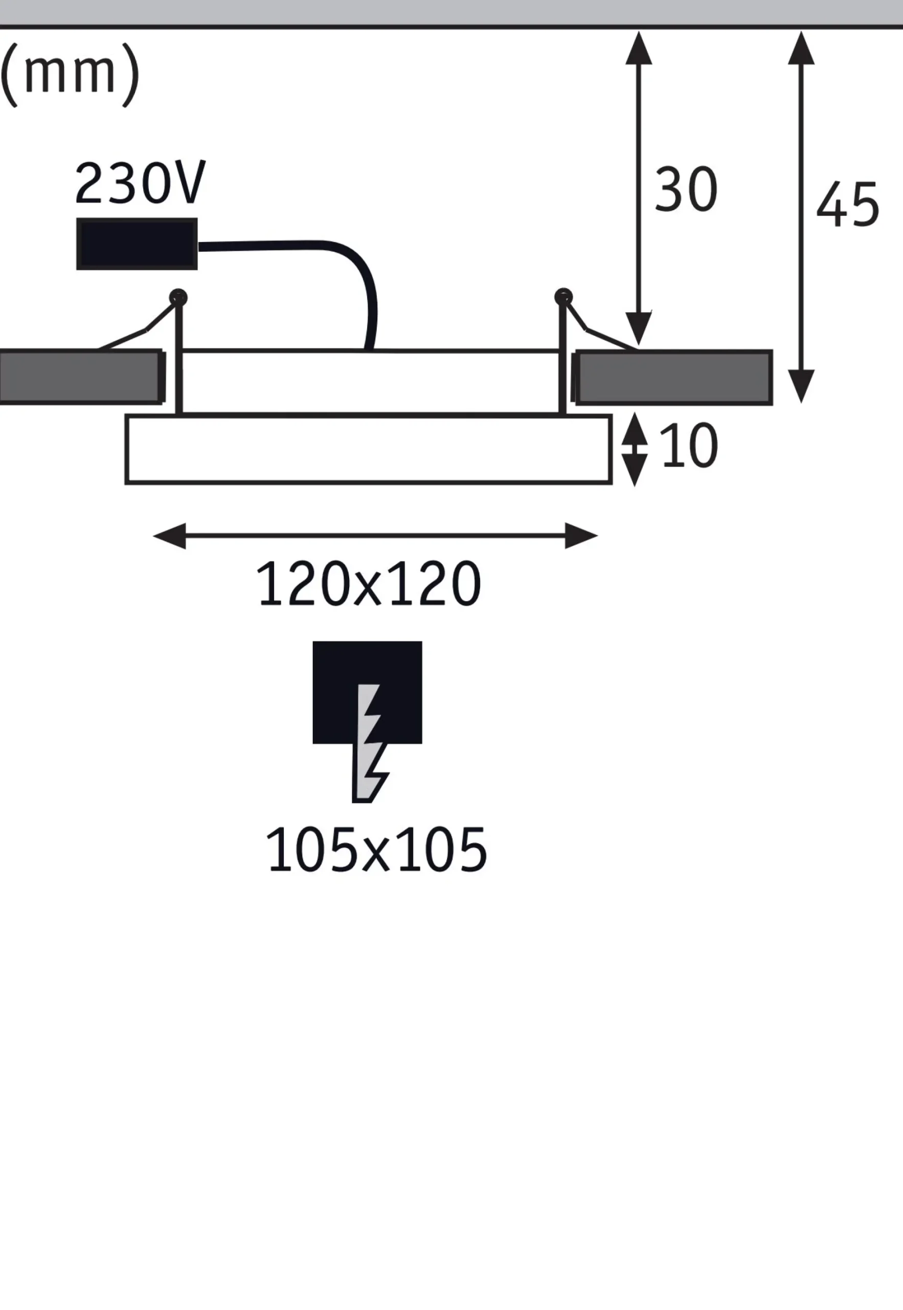 LED Einbaupanel - Areo