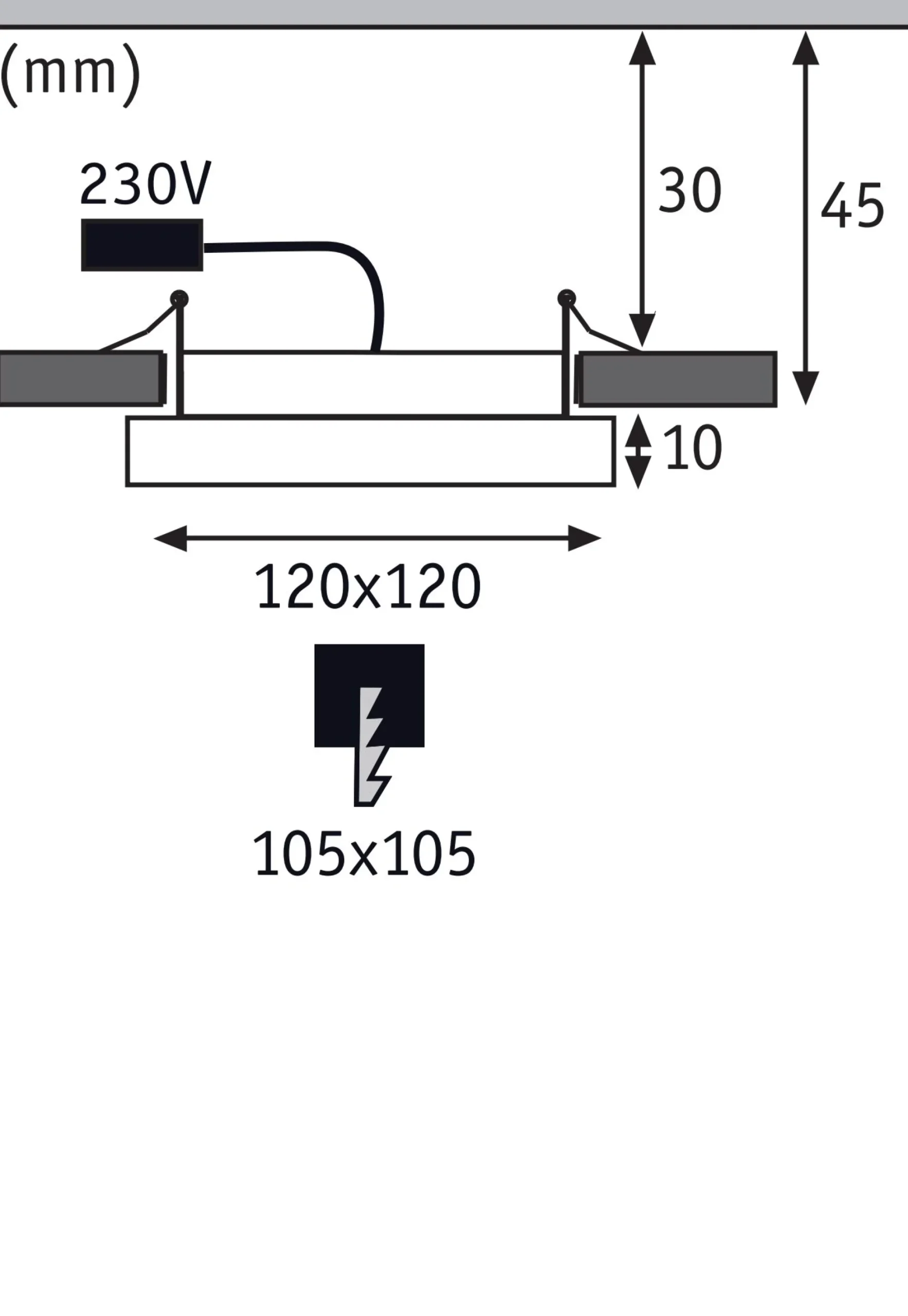 LED Einbaupanel - Areo