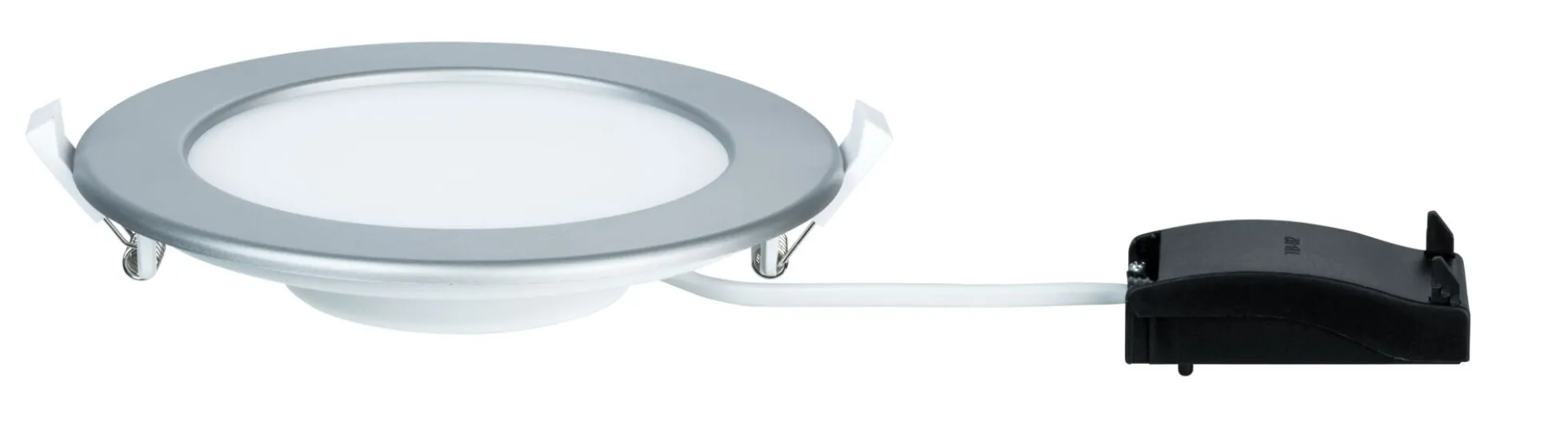 LED Einbaupanel - LED Einbaupanel IP44 rund 170mm 12W 850lm 4000K Chrom matt