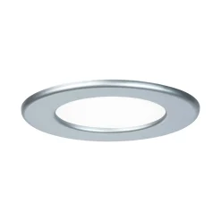 LED Einbaupanel - LED Einbaupanel IP44 rund 115mm 6W 390lm 4000K Chrom matt