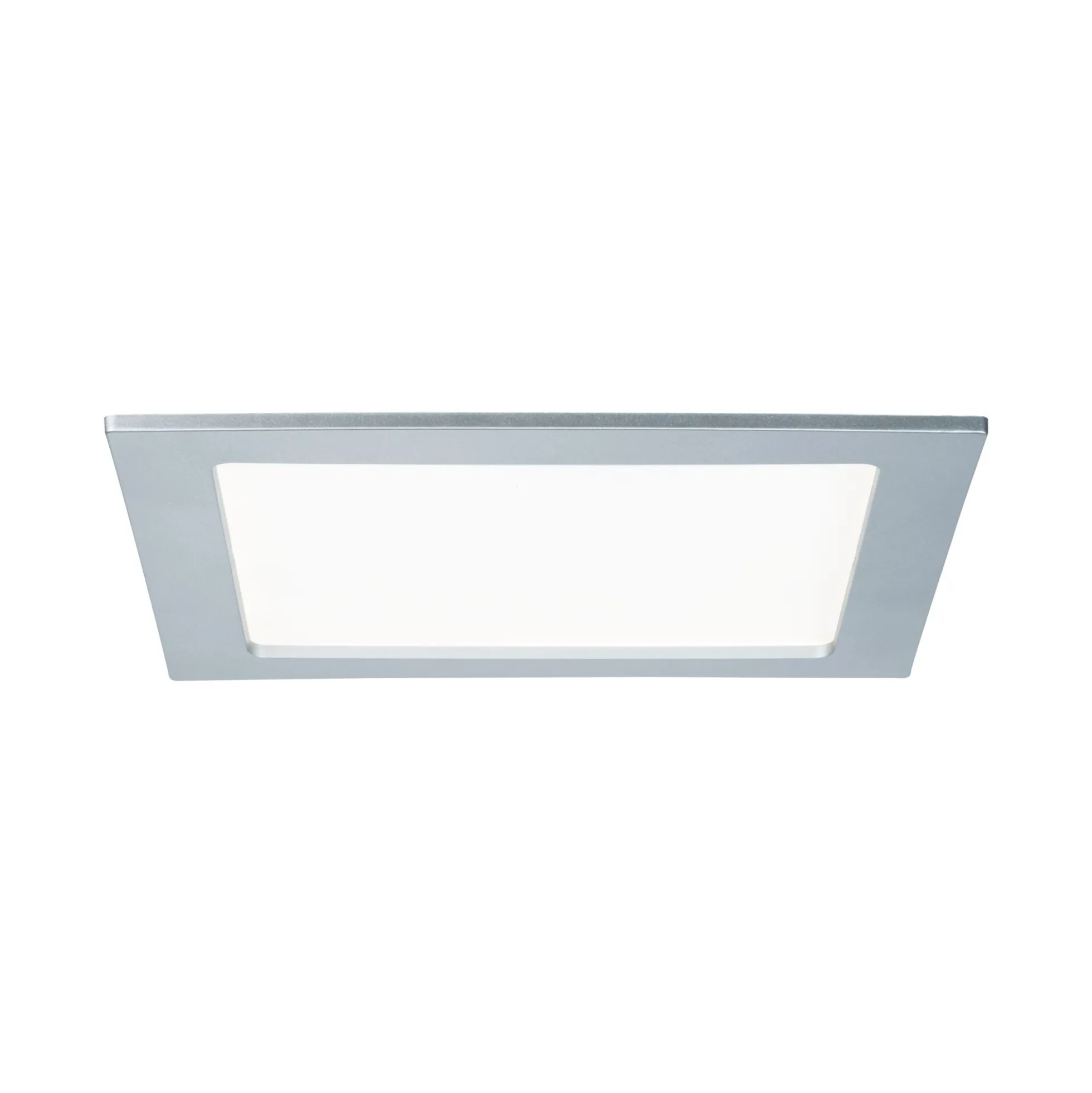 LED Einbaupanel - LED Einbaupanel IP44 eckig 220x220mm 16,5W 1450lm 4000K Chrom matt