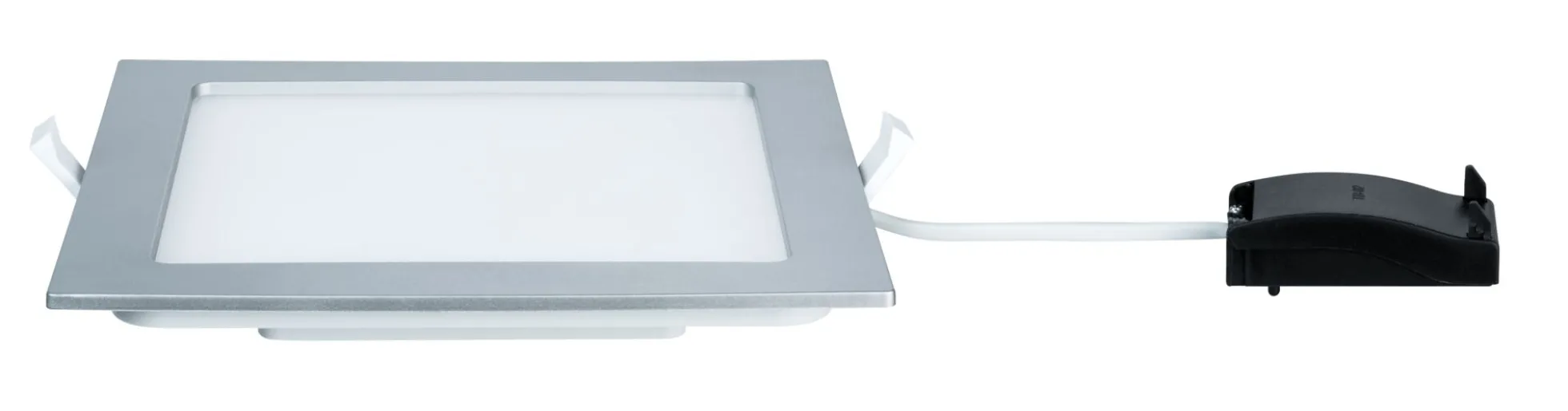 LED Einbaupanel - LED Einbaupanel IP44 eckig 220x220mm 16,5W 1450lm 4000K Chrom matt