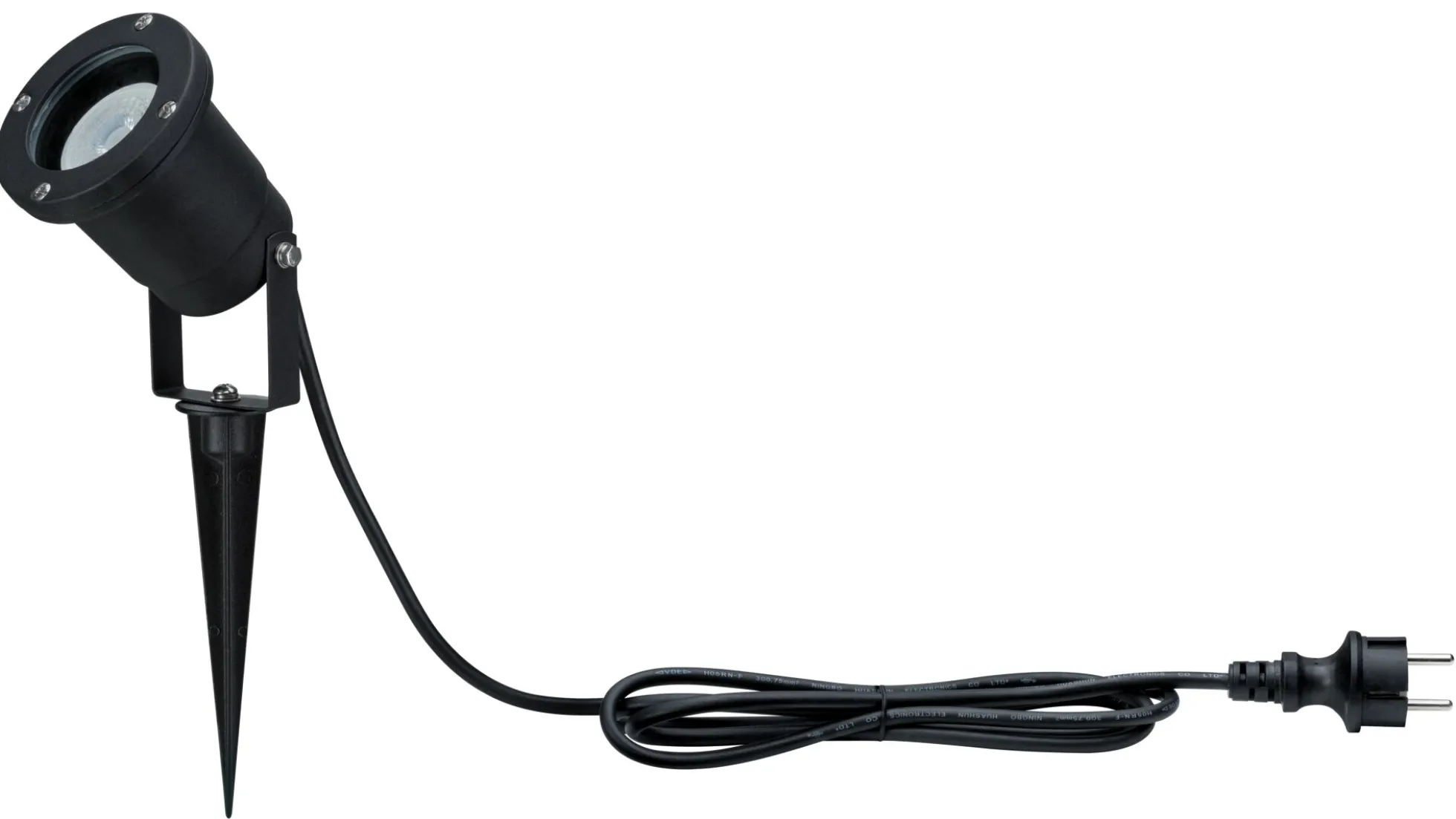 LED Gartenstrahler - LED Gartenstrahler IP65 rund 92mm 3000K 3,5W 230lm 230V 38° Schwarz Aluminium