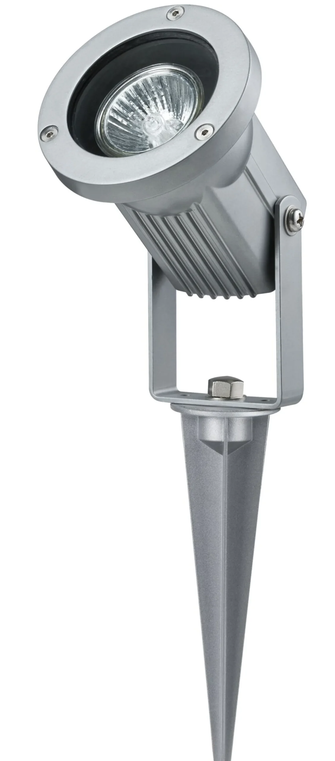 LED Gartenstrahler - LED Gartenstrahler IP65 rund 98mm max. 28W 230V Alu Aluminium
