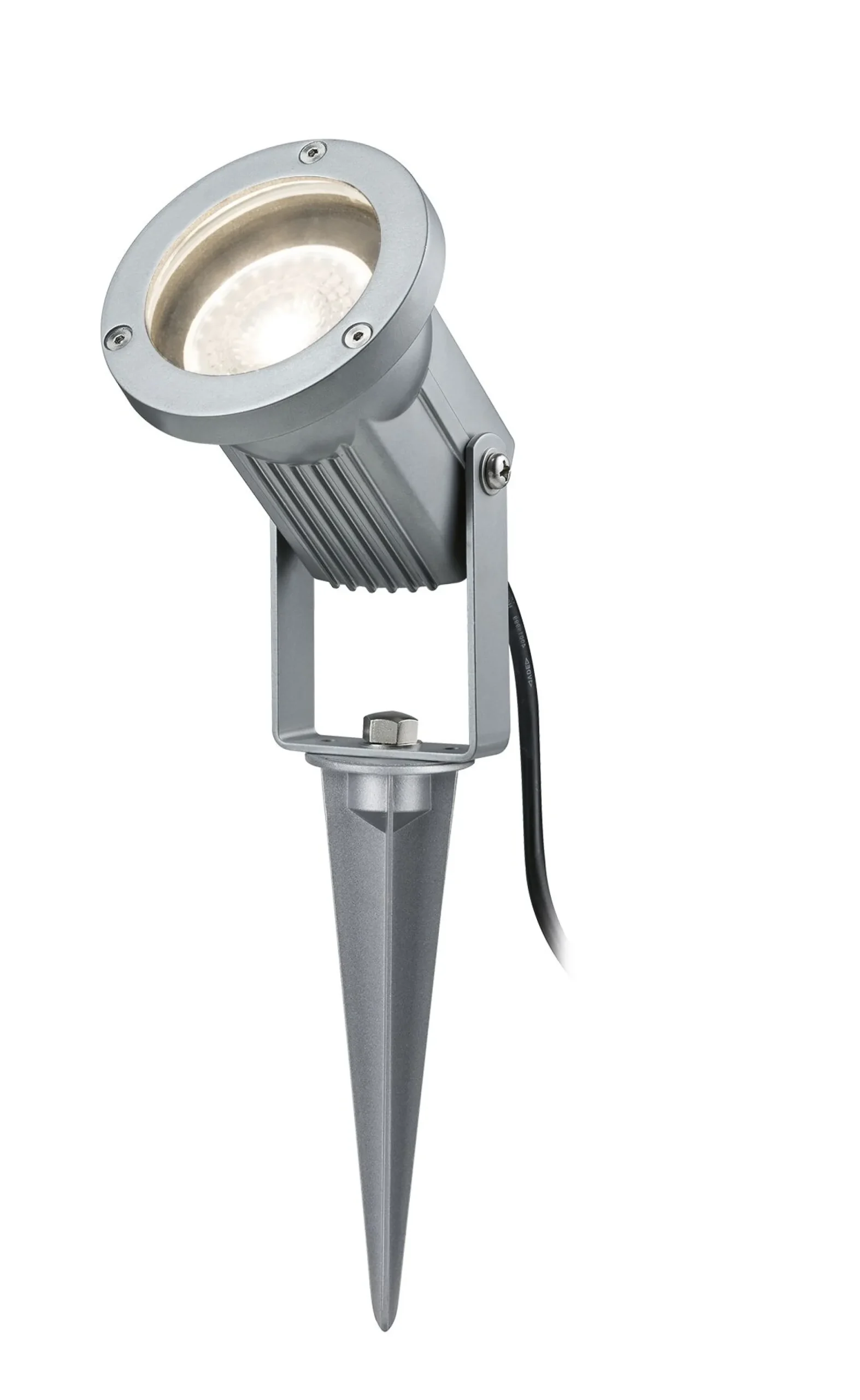 LED Gartenstrahler - LED Gartenstrahler IP65 rund 98mm max. 28W 230V Alu Aluminium