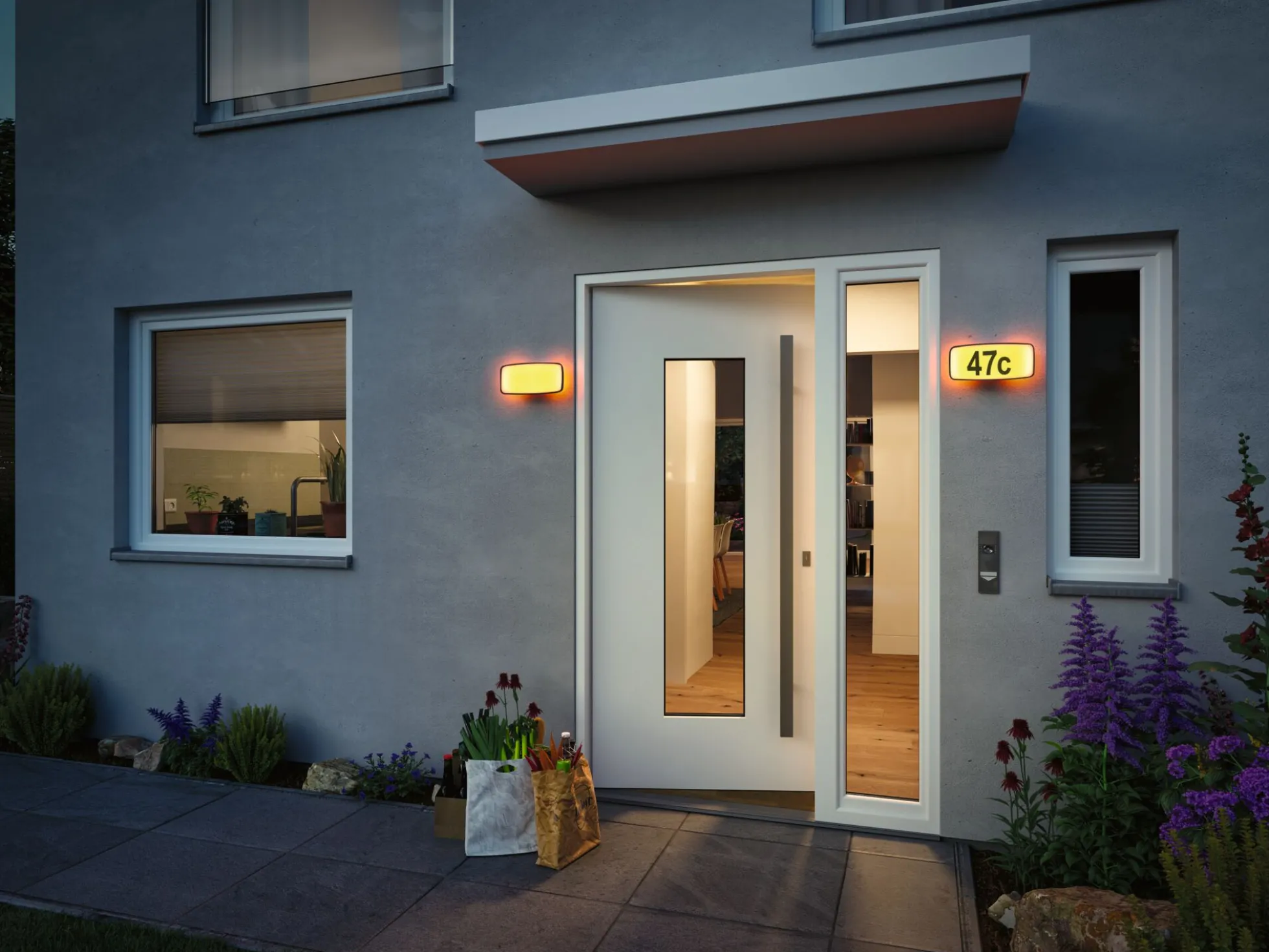 LED Hausnummernleuchte Smart Home Zigbee 3.0 - Sheera insektenfreundlich