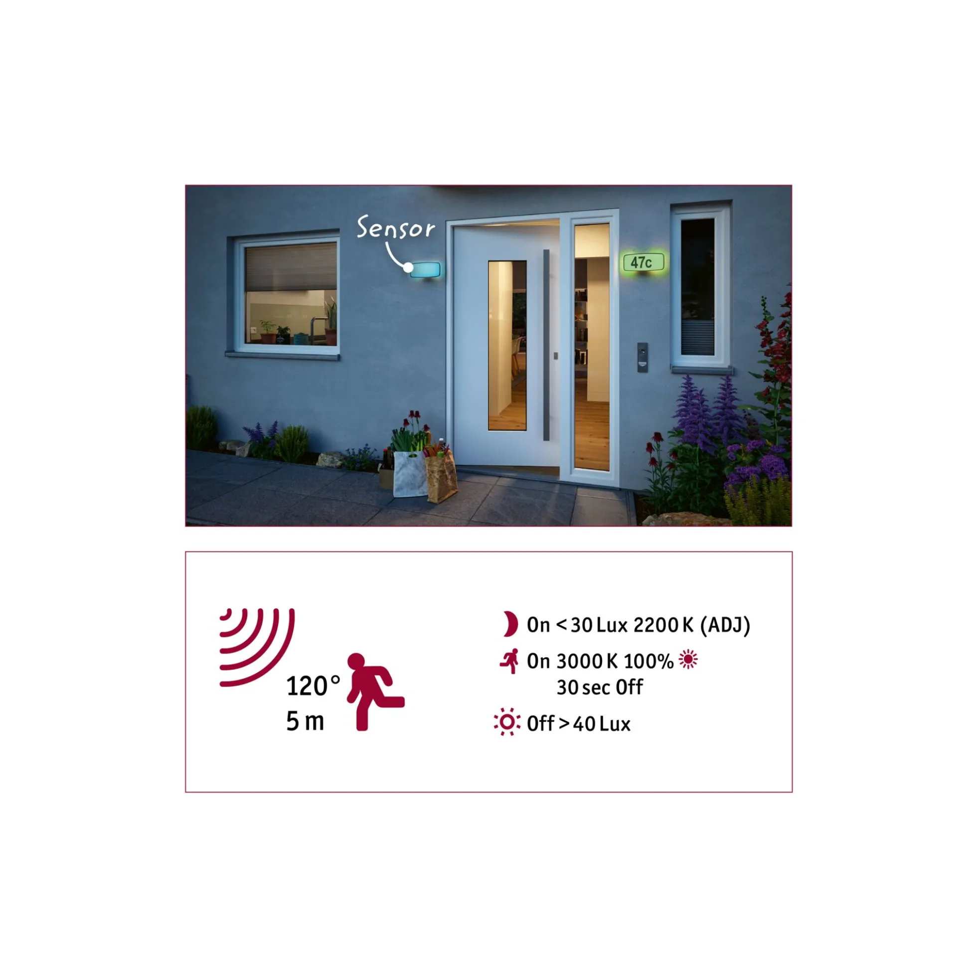 LED Hausnummernleuchte Smart Home Zigbee 3.0 - Sheera