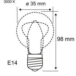 LED Kerze - Filament