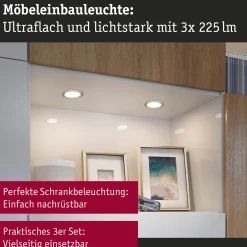 LED Möbeleinbauleuchten - 3er-Set