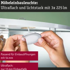 LED Möbeleinbauleuchten - 3er-Set