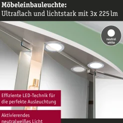 LED Möbeleinbauleuchten - 3er-Set