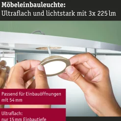 LED Möbeleinbauleuchten - 3er-Set