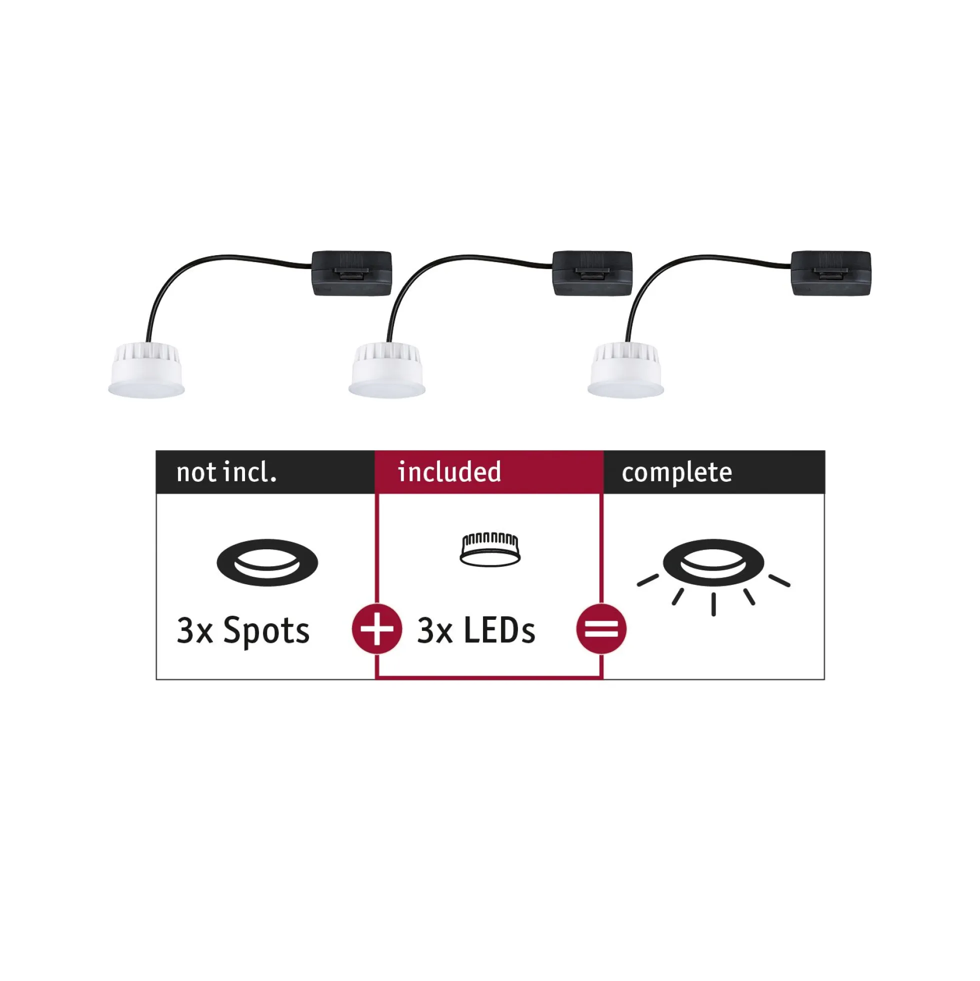 LED Modul Einbauleuchte - Choose 3er-Set